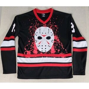 Friday The 13th Jason Voorhees Horror Movie Hockey Jersey Size‎ Med - Halloween